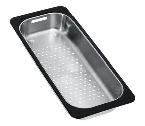 Franke Příslušenství - Odkapávací miska pro dřezy 183x433x64 mm nerez/černý plast 