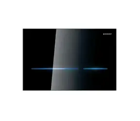 Geberit Sigma80 - Elektronické ovládání splachování černé sklo / síťové napájení