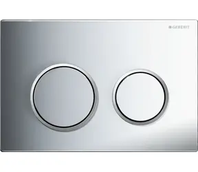 Geberit Omega20 - Ovládací tlačítko splachování lesklý chrom/matný chrom 
