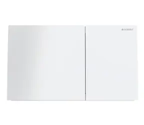 Geberit Sigma70 - Ovládání splachování sklo/bílá