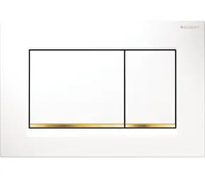 Geberit Sigma20 - Ovládací tlačítko splachování bílá/pozlacená