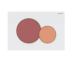 Geberit Sigma01 - Ovládání splachování karmínově červená/oranžová/bílá