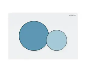 Geberit Sigma01 - Ovládání splachování modrá/bílá 