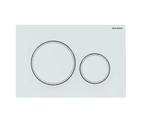 Geberit Sigma20 - Ovládací tlačítko splachování matná bílá/bílá