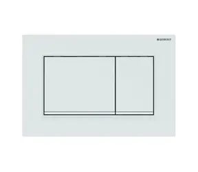 Geberit Sigma20 - Ovládací tlačítko splachování matná bílá/bílá 