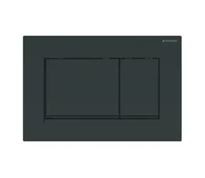 Geberit Sigma20 - Ovládací tlačítko pro 2 množství splachování černá lesk/černá mat 