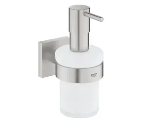 Grohe QuickFix Start Cube - Dávkovač mýdla s držákem sklo/supersteel 