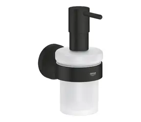 Grohe QuickFix Start - Dávkovač mýdla s držákem sklo/matná černá 