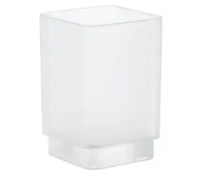 Grohe Selection Cube - Sklenička daVinci saténová bílá 