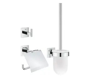 Grohe QuickFix Start Cube - Set doplňků pro toaletu 3 v 1 chrom 