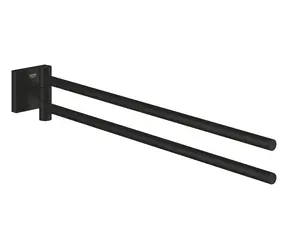 Grohe Start Cube - Dvojitý držák ručníků - délka 44 cm matná černá 