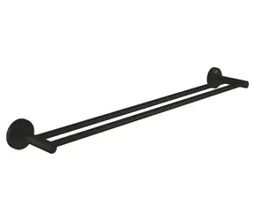 Grohe QuickFix Start - Dvojitý držák na ručníky matná černá 