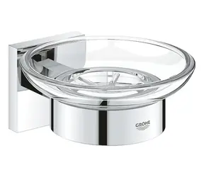 Grohe QuickFix Start Cube - Mýdlenka s držákem sklo/chrom 