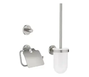 Grohe QuickFix Start - Set doplňků pro toaletu 3 v 1 supersteel 