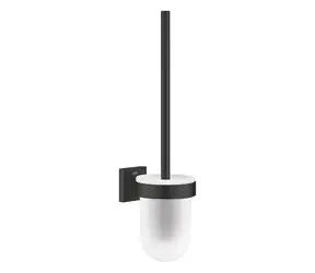 Grohe Start Cube - WC štětka nástěnná s držákem sklo/matná černá 