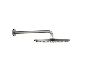Grohe Rainshower Cosmopolitan - Hlavová sprcha Cosmopolitan 310 s ramenem 38 cm | 1 proud | kartáčovaný tmavý grafit 