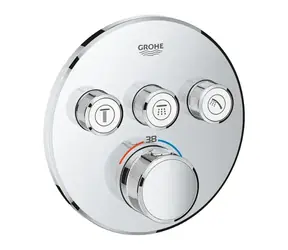 Grohe Grohtherm SmartControl - Termostatická sprchová podomítková baterie 3 ventily chrom 