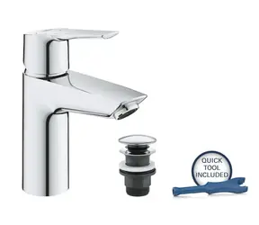 Grohe QuickFix Start - Umyvadlová baterie s výpustí Push-Open studený start chrom 
