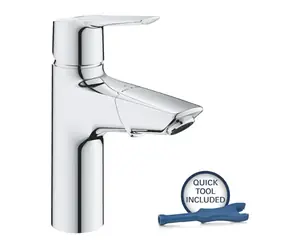 Grohe QuickFix Start - Umyvadlová baterie s výsuvnou koncovkou a výpustí Push-Open chrom 