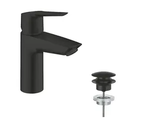 Grohe QuickFix Start - Umyvadlová baterie s výpustí Push-Open matná černá 