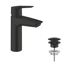 Grohe QuickFix Start - Umyvadlová baterie s výpustí Push-Open matná černá 