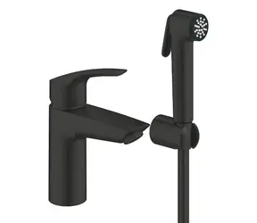 Grohe Eurosmart - Umyvadlová baterie s bidetovou sprškou matná černá 