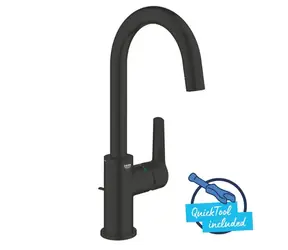 Grohe QuickFix Start - Umyvadlová baterie s výpustí matná černá 