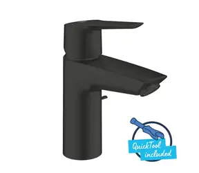 Grohe QuickFix Start - Umyvadlová baterie s výpustí studený start matná černá 