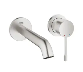 Grohe Essence - Umyvadlová baterie pod omítku 2-otvorová instalace supersteel 