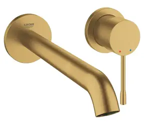 Grohe Essence - Umyvadlová baterie L pod omítku 2-otvorová instalace kartáčovaný Cool Sunrise 