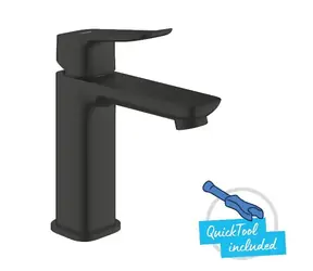 Grohe Dice - Umyvadlová baterie s výpustí Push-Open matná černá 