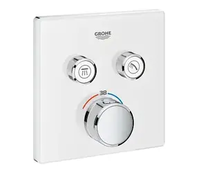 Grohe Grohtherm SmartControl - Termostatická vanová baterie pod omítku se 2 ventily měsíční bílá 