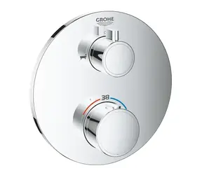 Grohe Grohtherm - Termostatická vanová baterie pro 2 spotřebiče chrom 