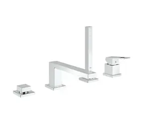 Grohe Eurocube - Vanová baterie na okraj vany 4-otvorová instalace chrom 