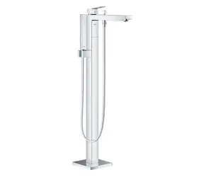 Grohe Eurocube - Vanová baterie na podlahu s příslušenstvím chrom 
