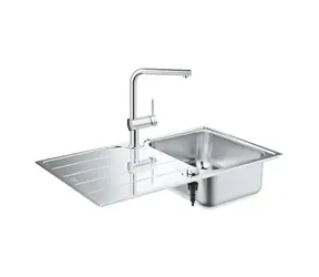 Grohe Dřezy - Set dřezu K500 a baterie Minta kartáčovaná nerez/chrom 