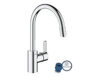 Grohe Feel - Dřezová baterie s výsuvnou koncovkou chrom 