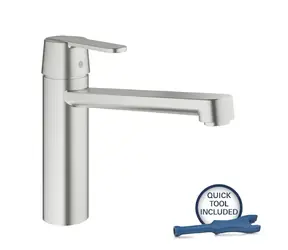 Grohe Get - Dřezová baterie supersteel 
