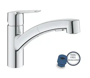 Grohe QuickFix Start - Dřezová baterie s výsuvnou sprškou chrom 