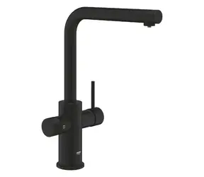 Grohe Blue Pure - Dřezová baterie Minta s filtrační funkcí a výsuvnou koncovkou phantom black 