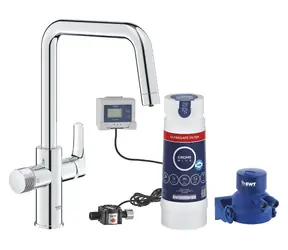 Grohe Blue Pure - Set dřezové baterie Start s filtrací Ultrasafe chrom 