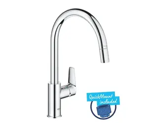 Grohe Start Edge - Dřezová baterie s výsuvnou koncovkou chrom 