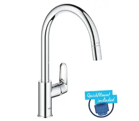 Grohe Start Flow - Dřezová baterie s výsuvnou koncovkou chrom 