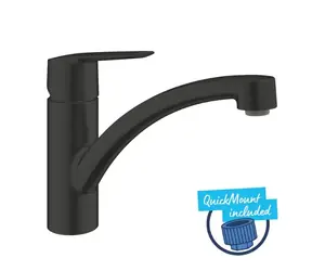 Grohe QuickFix Start - Dřezová baterie matná černá 