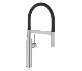 Grohe Essence - Dřezová baterie s flexibilním ramenem s přepínačem supersteel 