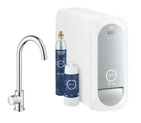 Grohe Blue Home - Dřezový ventil Mono Connected s chladícím zařízením a filtrací chrom 