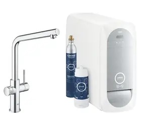 Grohe Blue Home - Dřezová baterie s chladícím zařízením a filtrací chrom 