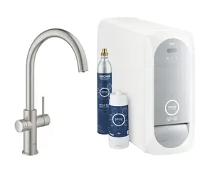 Grohe Blue Home - Dřezová baterie s chladícím zařízením a filtrací supersteel 