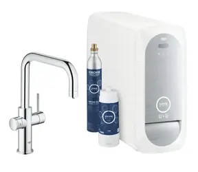 Grohe Blue Home - Dřezová baterie Connected s chladícím zařízením a filtrací chrom 