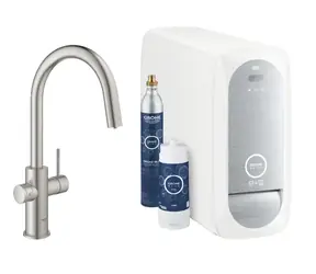 Grohe Blue Home - Dřezová baterie Connected s chladícím zařízením a filtrací supersteel 